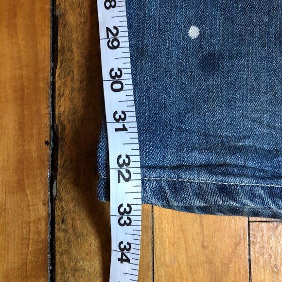 Born Fly, paint splatter blue Men's Jean size 36 - Picture 8 of 8